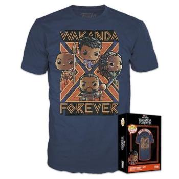 Wakanda Forever – Panthère Noire T‑Shirt Pop
