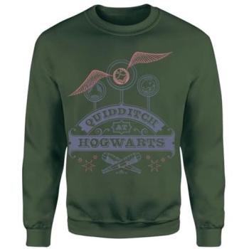 Unisex Harry Potter Green Quidditch Pullover