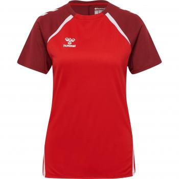 Hummel Damen Sportshirt HMLLEAD 2.0 – Rot – S‑Größe