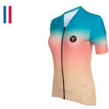 Lebram Damen Vence Celeste Orange Trikots – 40/44 – leichtes Gewebe