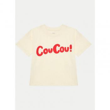 Mini Rodini Écru T-Shirt Coucou