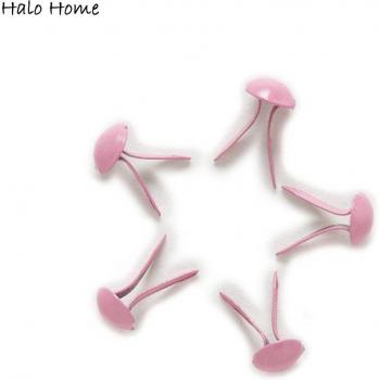 500 Pcs Pink Pastel Round Brads for Paper Crafting