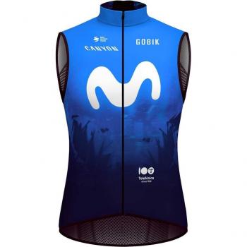 Gilet Movistar Team 2024 Plus 2.0 Blu Taglia S