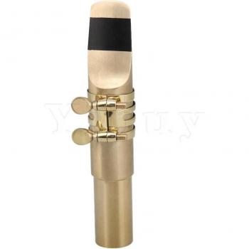 Ligature et embouchure Yibuy dorée 8# pour saxophone baryton