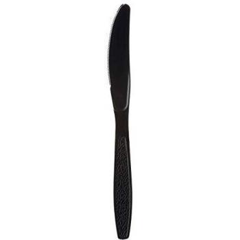 GoPak Bulk Black Plastic Cutlery 1000 Pieces