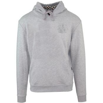 Aquascutum Grijze T-shirt Hoodie met Emblem Mono