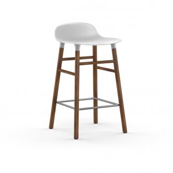 Barstool Form – Noire & Blanche – Hauteur 65 cm – Normann