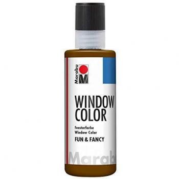 Vernice per Finestre Marabu Fun & Fancy 80 ml Marrone Scuro