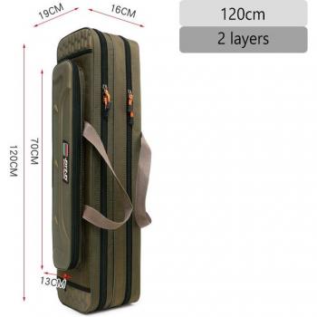 Mochila de pesca con compartimentos impermeables