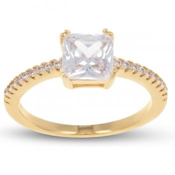 Solitair Plaqué Or 'Sissi' Goud