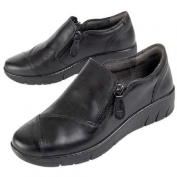 Mocassins Ailina 2 Pretos Purapiél – Estilo Feminino
