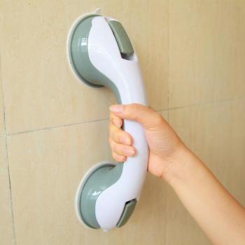 Pasamanos de Baño con Ventosa y Puerta de Cristal