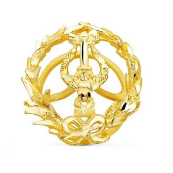 Pin Solapero Músico Oro 18k 16 mm