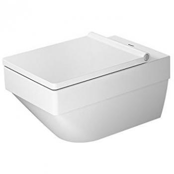 Vero Air Wand-WC Duravit Rimless 37x57cm, Spülrandlos, Tiefspüler, Farbe: Weiß mit Wondergliss