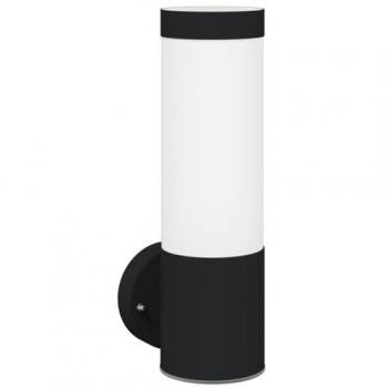 Lampada da Parete Esterni in Acciaio Inossidabile Nera IP44