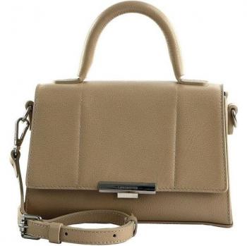 LANCASTER S Bag à Épaule Cuir Sésame Beige