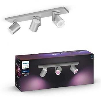 Philips Hue Argenta White & Colour Ambiance Smart 3X Ceiling Spotlight Bar LED