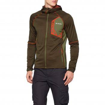 Columbia Chaqueta Polar Triple Canyon con Capucha, Hombre, Verde, S