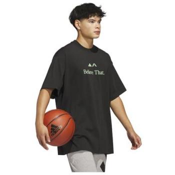 Adidas Anthony Edwards Believe That Camicia Nero – Cotton Jersey