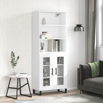 VidaXL White Highboard 69.5x34x180 cm
