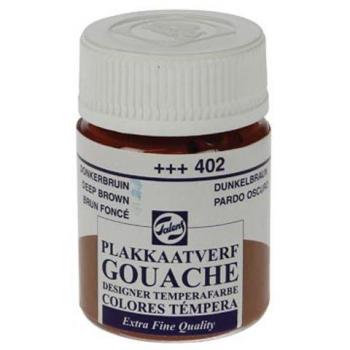 Plakkaatverf 16 ml Donkerbruin Extra Fijn