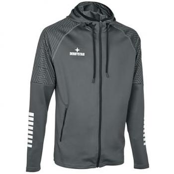 Derbystar V24 Trainingskappuchentshirt – Grau, XL