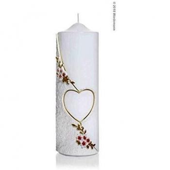 Goldene Ehrenschein‑Kerze – 22 × 7 cm
