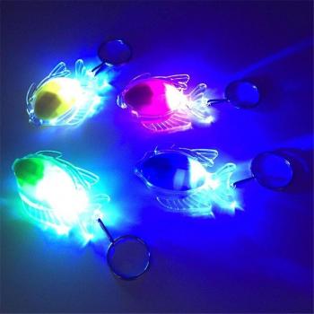Juguete LED Pez Llavero para Niños Q6PD