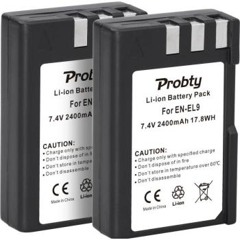 Nikon EN-EL9a Battery + LCD Charger for D40 D40X D60 D3000 D5000