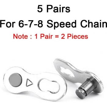 Joint de chaîne de vélo argenté