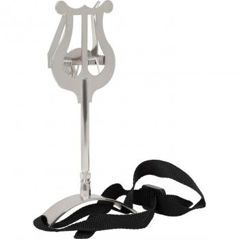 Iron Marching Lyre for Tenor Horn with Adjustable Belt