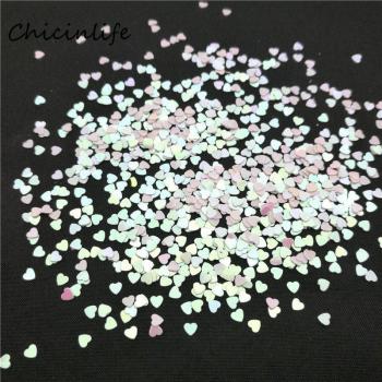 3mm Herz Konfetti in Weiß 1000 Teile für Bachelorette-Partys