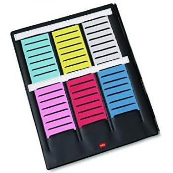 NOBO T-Karten Mini-Plaungstafel, für T-Karten Größe 2 mit abknöpfbarer Lasche zur Erweiterung der Tafel (3084700)