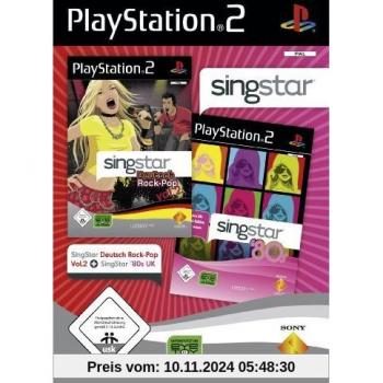 SingStar Duo Pack – Rock-Pop Allemand Vol. 2 + 80’s UK