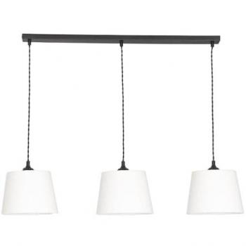 Rory Tapered Boucle 3-Drop Bar Ceiling Light