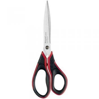 Maped High-Performance Scissors with 210mm Blade and Comfortable Soft Gel Grip in Red/Black