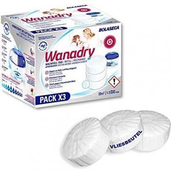 Hygienische Luftentfeuchter Nachfüll-Tabs 3 x 450g