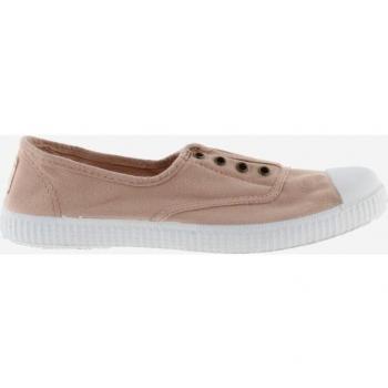 Zapatillas de lona para mujer Victoria DREC con elástico central y puntera de goma