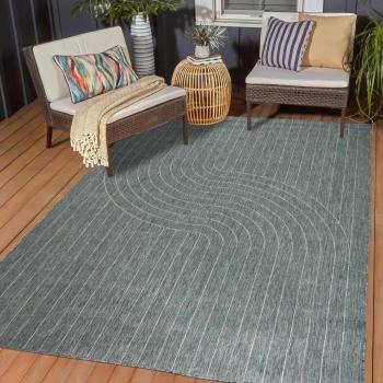 Dézenco Kilim Reversible Vert Beigé 120x170 – LYN2 AW
