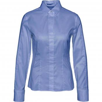BOSS Damen Bashina6 Slim-Fit Popeline‑Bluse – Baumwolle/Elastan 50/30