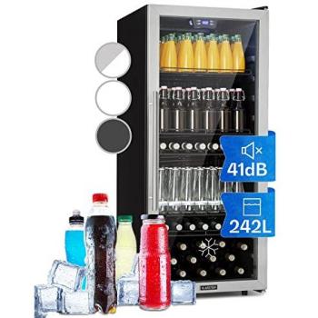Klarstein Getränkekühlschrank 242 Liter Edelstahl