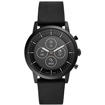 Fossil Men's Hybrid Smartwatch HR Collider Black Stainless Steel with Smartphone Notifications