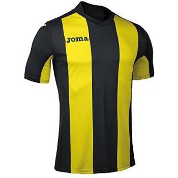 Langer Joma Pisa T-Shirt in Schwarz und Gelb für Herren