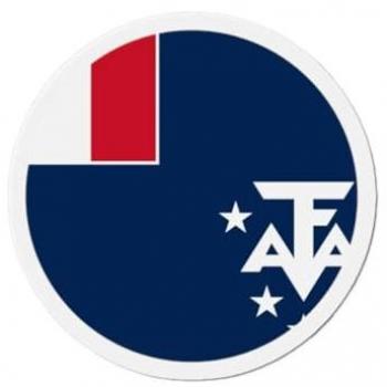 10 cm French Antarctic Flag Round Magnets