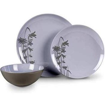 Kampa 12-teiliges Picknick-Set aus leichtem Melamin in stilvollem Design