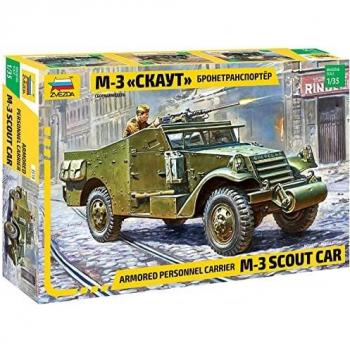 Zvezda M3 Scout Car Model Kit in 1/35 Scale