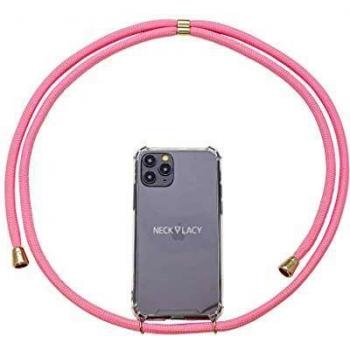 Necklace Case Necklacy: Telo Smartphone Trasparente Rosa