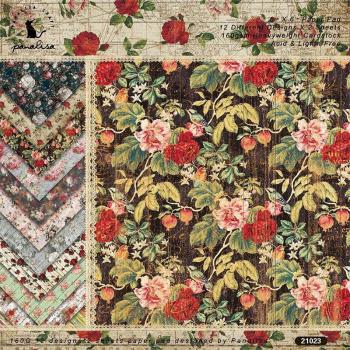 CraftWood 24‑Hojas Floral