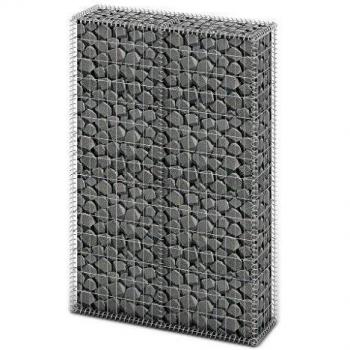 Gabion Basket with Lids Galvanized Wire 150x100x30 cm