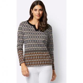 Rundhalsshirt LANGARM CLASSIC